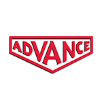 Advance logo, red.